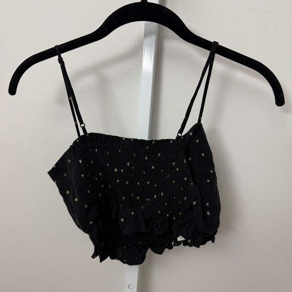 FIVESEVENTYFIVE Black Star Print Crop Top SIZE XS NEW WITH TAGS - Picture 5 of 7